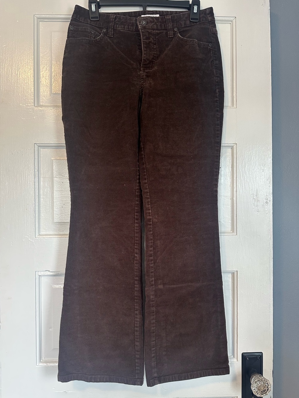 St. John's Bay Brown Corduroy Bootcut Pants, Women's 6P